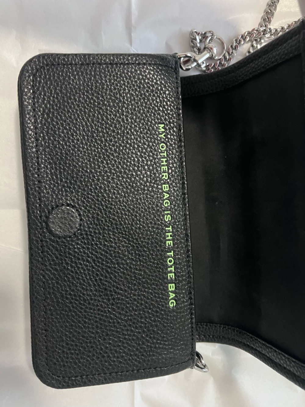 Marc Jacobs Black Leather Mini Crossbody with Colorful Patches - Picture 4 of 6